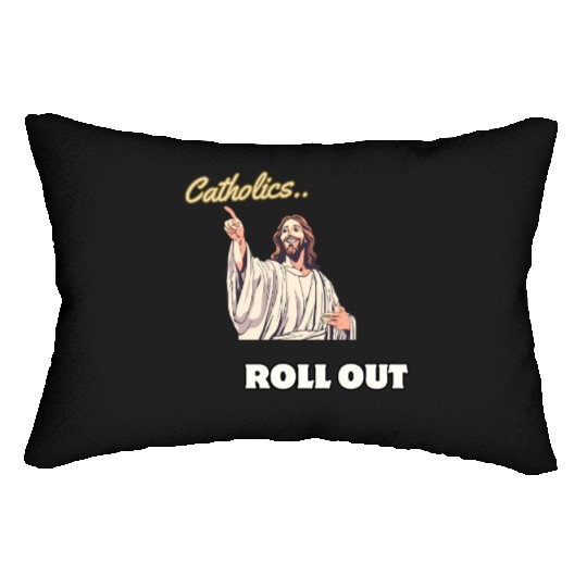 Catholics Roll Out- Jesus Transformer Lumbar Pillows