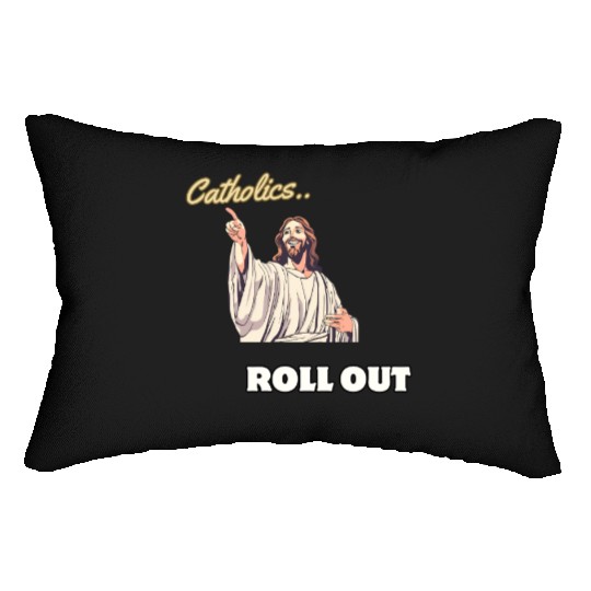 Catholics Roll Out- Jesus Transformer Lumbar Pillows