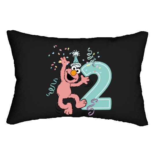 Sesame Street Birthday Design With Elmo Two Years Lumbar Pillows