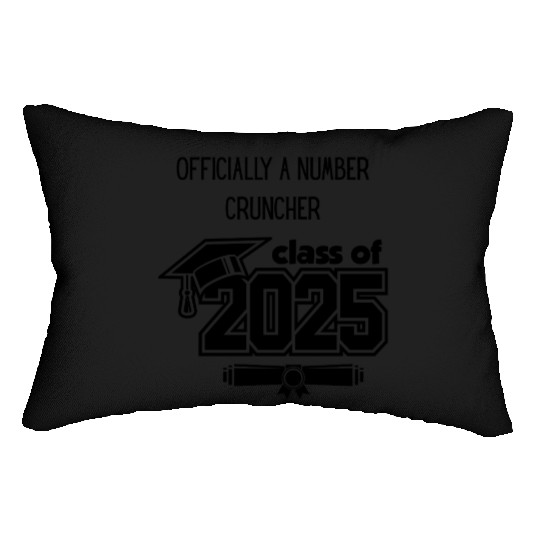 Official A Number Cruncher Class of 2025 Lumbar Pillows