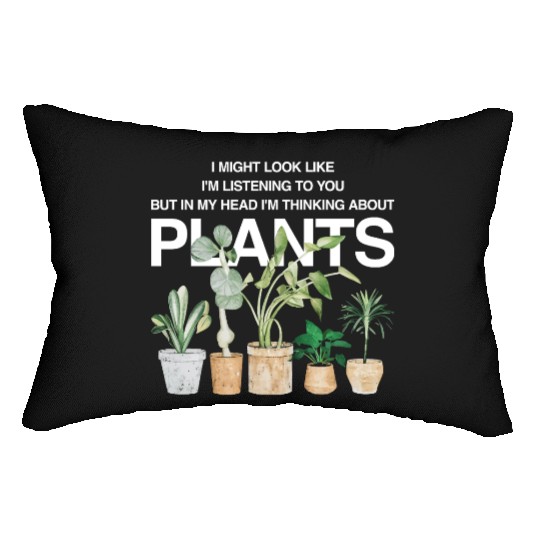 My Peace Lives Where the Plants Are Lumbar Pillows