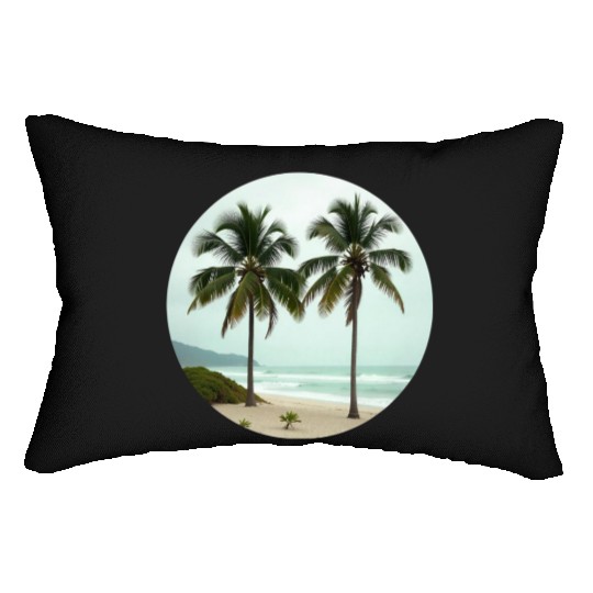 Lumbar Pillows With Tropical Serenity