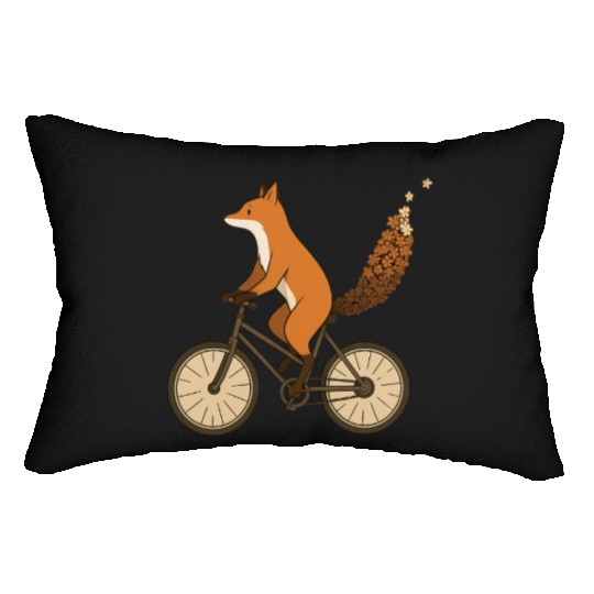 Fox Bicycle Lumbar Pillows