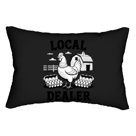 Local Egg Dealer Easter Sunday Easter Egg Hunt Lumbar Pillows