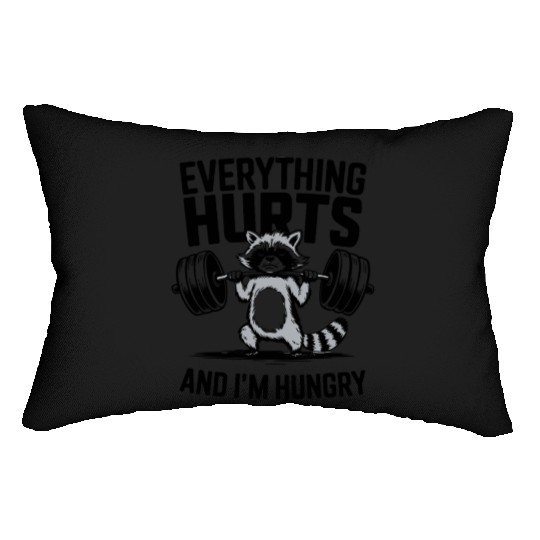 Fitness Gym Sport Weightlifting Everything Hurts Lumbar Pillows