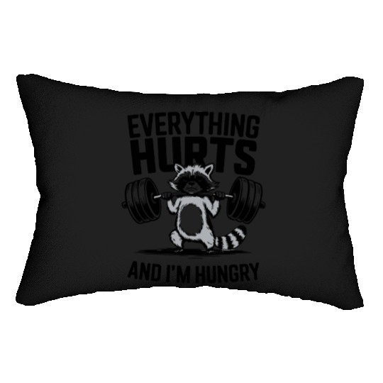 Fitness Gym Sport Weightlifting Everything Hurts Lumbar Pillows
