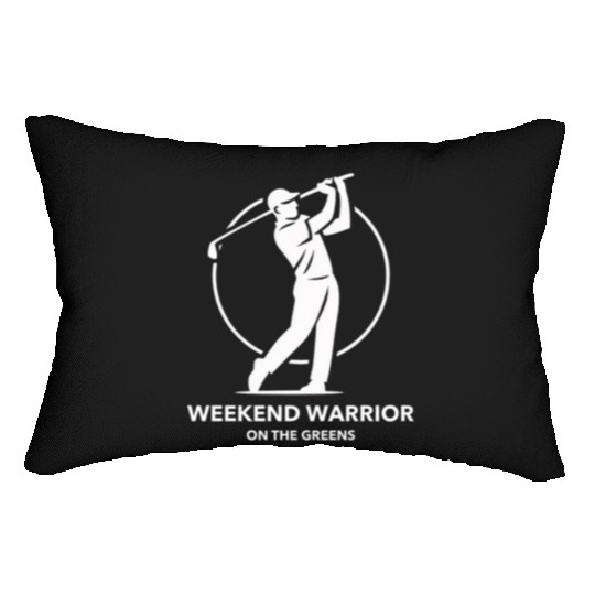 Weekend Warrior Golf Apparel Lumbar Pillows