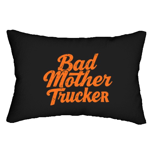 pulp fiction-"Bad motherTrucker" Lumbar Pillows