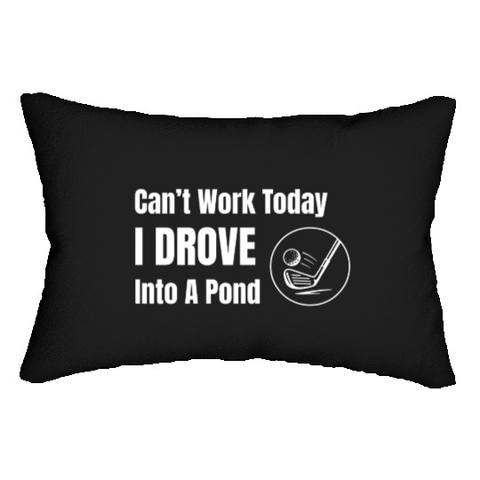 Goss Apparel: I Drove Into A Pond Lumbar Pillows