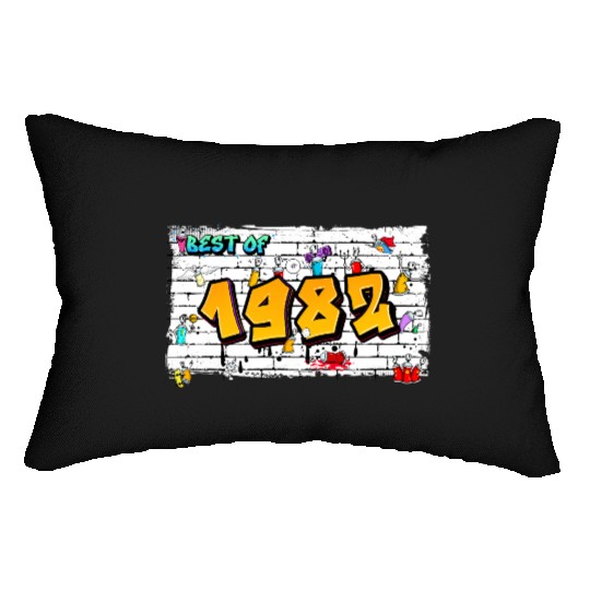 Best of 1982 Graffiti – 43 Years of Punk Edge Lumbar Pillows