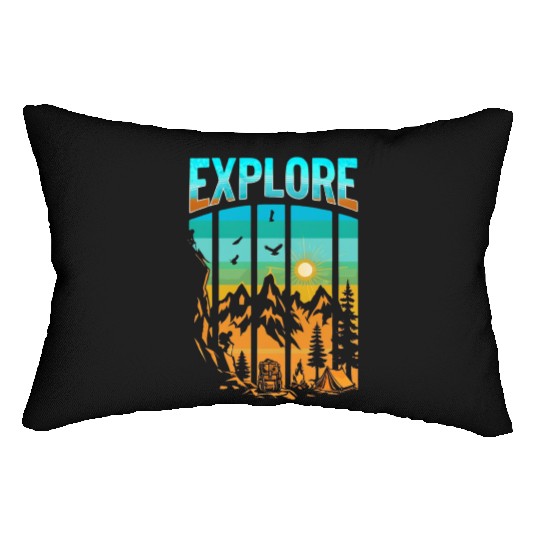 Apex Ascent: Embrace the Untamed Horizon Lumbar Pillows