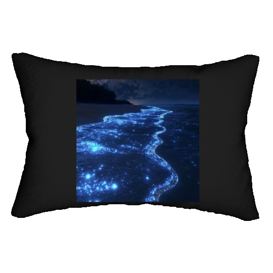 Glowing River Flow Lumbar Pillows