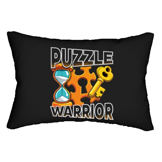 Escape Room Puzzle Warrior Lumbar Pillows