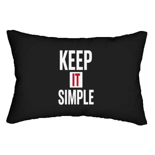 Keep It Simple – Minimalist Quote Lumbar Pillows