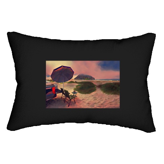 Morro Beach Picnic Lumbar Pillows