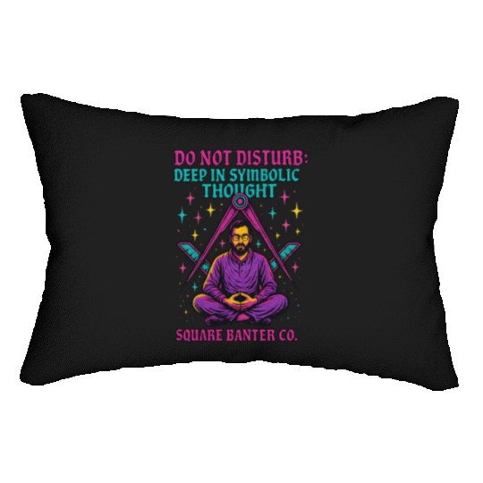 Do Not Disturb: Deep in Symbolic Thought Lumbar Pillows