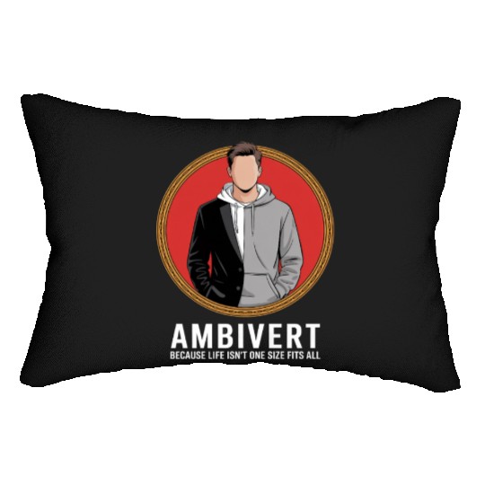 Ambivert Because Life Isn’t One Size Fits All Lumbar Pillows