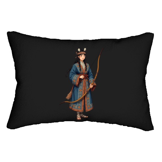 Cultural Warrior | chibi |Archery Lumbar Pillows