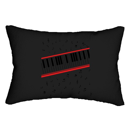 Michael 80s Beat It Piano Design Lumbar Pillows