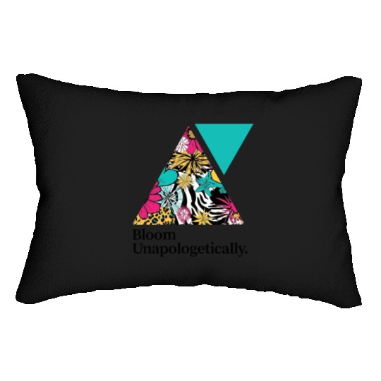 Bloom Unapologetically - Teal Lumbar Pillows