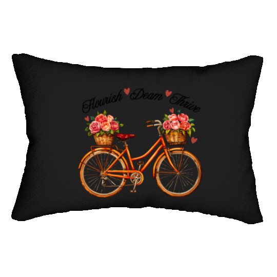 Flourish Dream Thrive Floral Lumbar Pillows