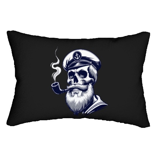 Captain Fisherman Boat Sailing Sailboat Skipper Lumbar Pillows