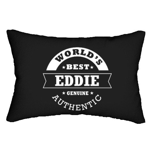 Eddie world s best funny name eddie Lumbar Pillows