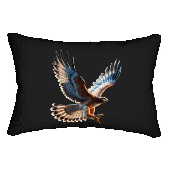 Majestic Hawk Flight Lumbar Pillows