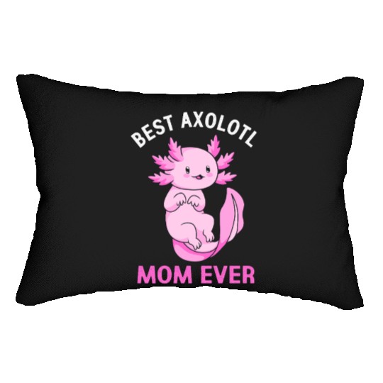 Axolotl Mom Salamander Lumbar Pillows