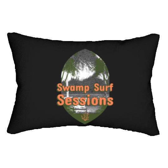 Swamp Surf Sessions surfing Lumbar Pillows