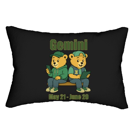 Gemini Bear Lumbar Pillows