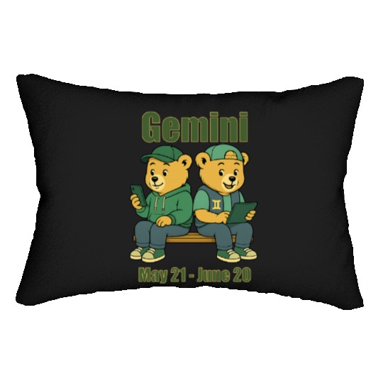 Gemini Bear Lumbar Pillows