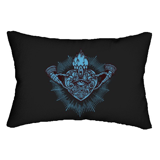 Sacred Heart Claddagh Symbol - Lowbrow Lumbar Pillows