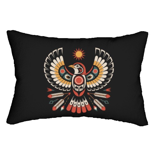 Sparrow Indigenous Indian Tribal Art Native Lumbar Pillows