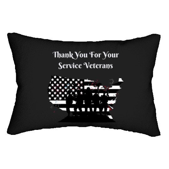 Thank You For Your Service Veterans day US Army Lumbar Pillows