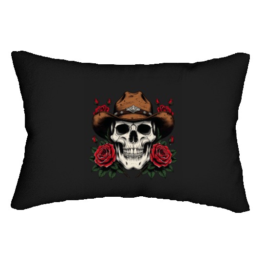 Cowgirl Spirit: Skull & Roses Lumbar Pillows