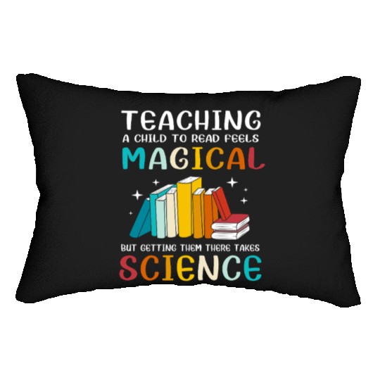 Reading Teacher Bookworm Read Books Lumbar Pillows