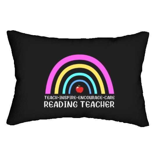 Reading Teacher Literature Book Library Lumbar Pillows