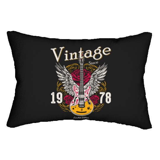 Vintage Since 1978 – Rocking 47 Years Loud Lumbar Pillows