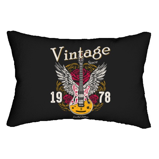 Vintage Since 1978 – Rocking 47 Years Loud Lumbar Pillows