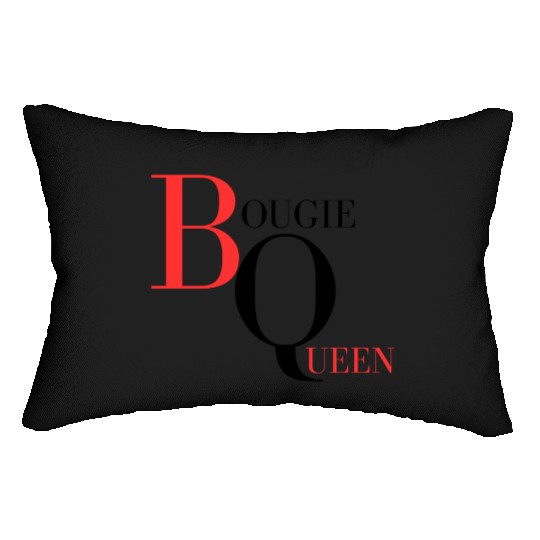 Bougie Queen Red&Black Lumbar Pillows