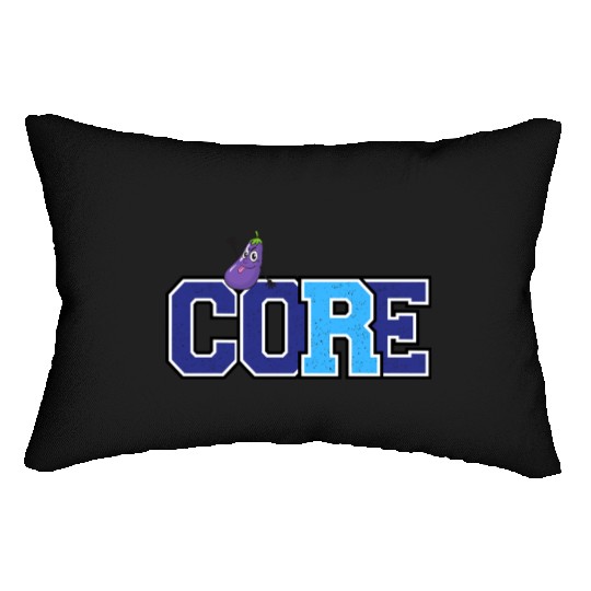 Core and eggplant Lumbar Pillows