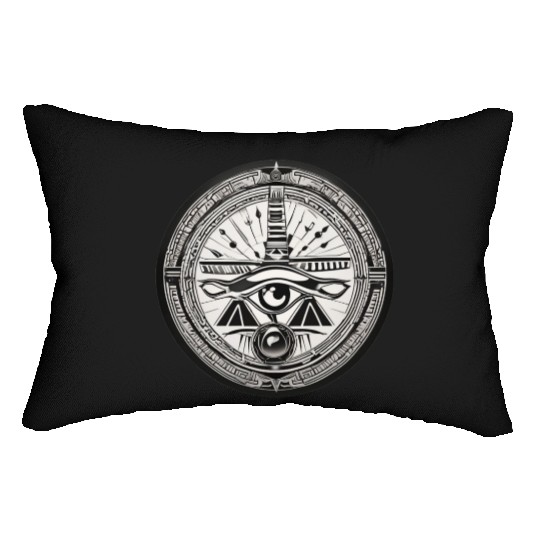 Mystic Eye Seal – Symbol of Vision and Power Lumbar Pillows