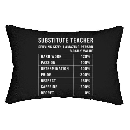 Substitute Teacher School Day Lumbar Pillows