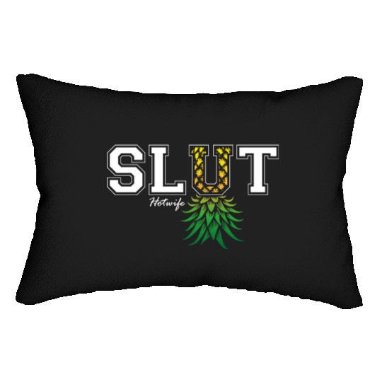 Upside Down Pineapple Hotwife Swinger Open Lumbar Pillows