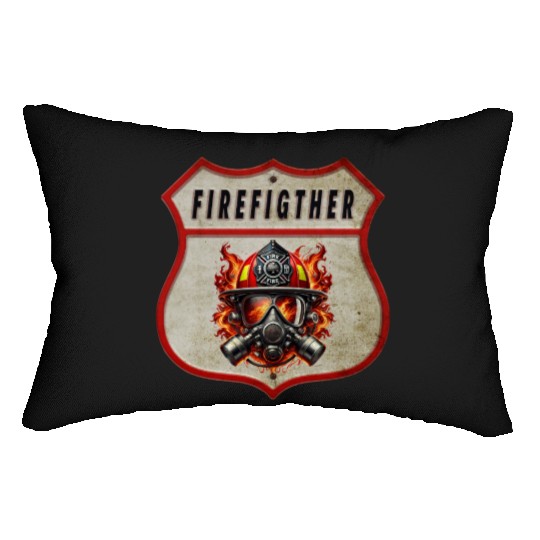 Fire Brigade Coat Of Arms Lumbar Pillows