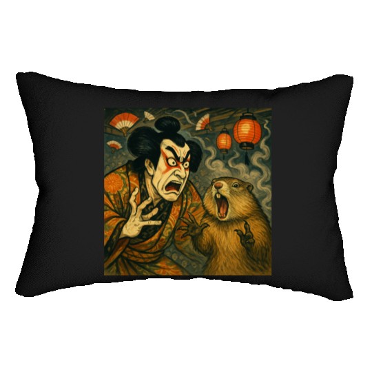 Kabuki Showdown – The Ultimate Scream-Off Lumbar Pillows
