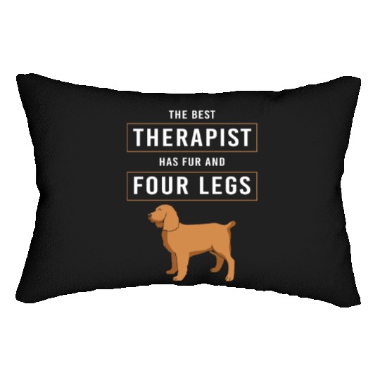 Therapy Dog Therapist Doggie School Lumbar Pillows