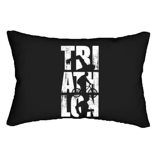 Swim Bike Run Lumbar Pillows