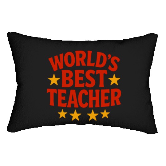 Worlds Best Teacher Lumbar Pillows